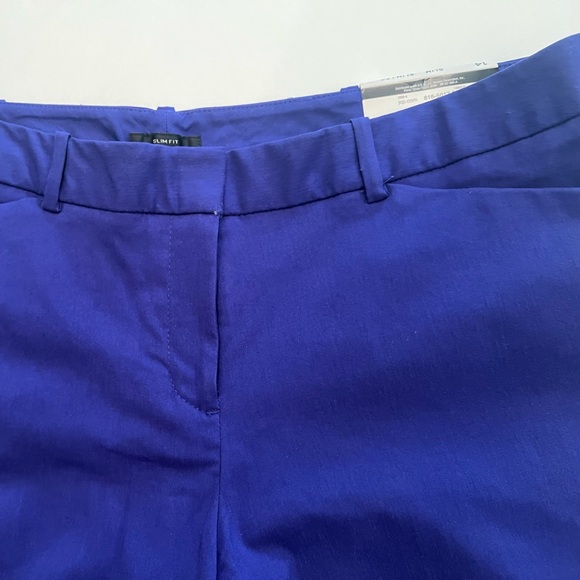 WORTHINGTON SLIM FIT SLIM LEG PANTS. SIZE 14. Purple (VIOLET). - Picture 3 of 8